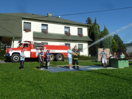 Denní stacionář RADOST navštívil dobrovolné hasiče v Milíkově
