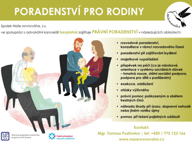 Bezplatné právní poradenství pro rodiny